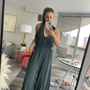 Free people halter jumpsuit